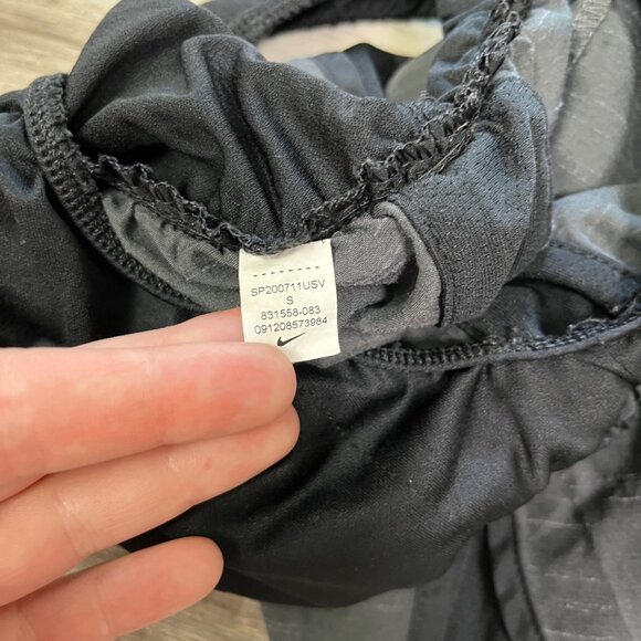 Nike Athletic Dri-Fit Loose Running Shorts Heathered Black Grey Women’s Size S - Picture 8 of 8